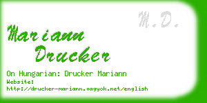 mariann drucker business card